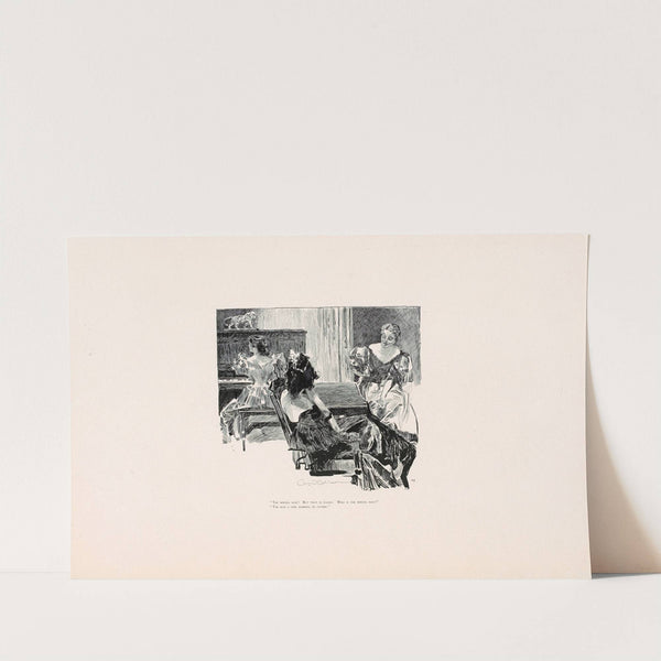 ‘The wrong man..’ (1896) by Charles Dana Gibson