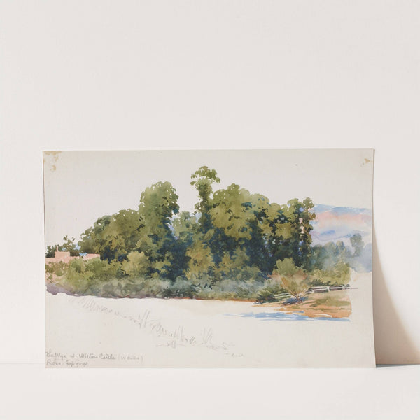 The Wye at Wilton Castle (Wales) by George Elbert Burr