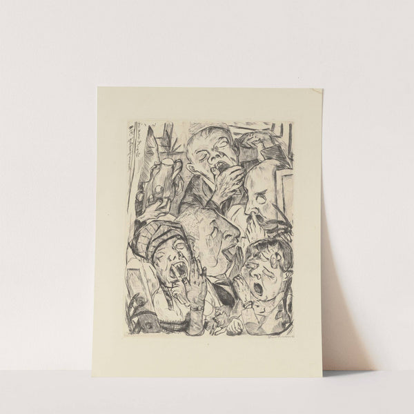 The Yawners (1918) by Max Beckmann