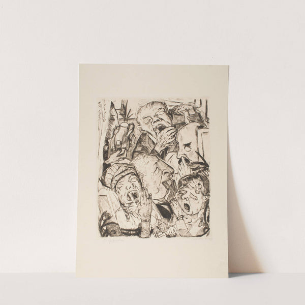 The Yawners, plate 7 from the portfolio ‘Faces’ (1918) by Max Beckmann