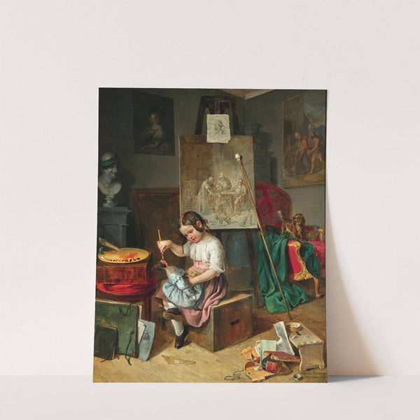 The Young Artist in the Studio (1839) by Eduard Ritter