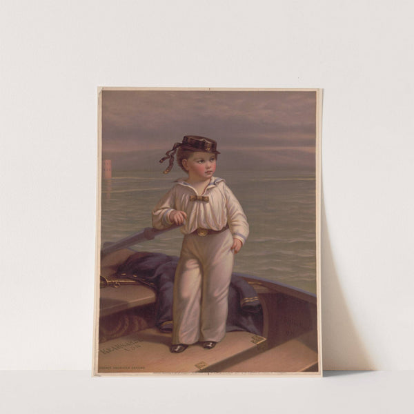 The young commodore (1870) by Louis Prang & Co.