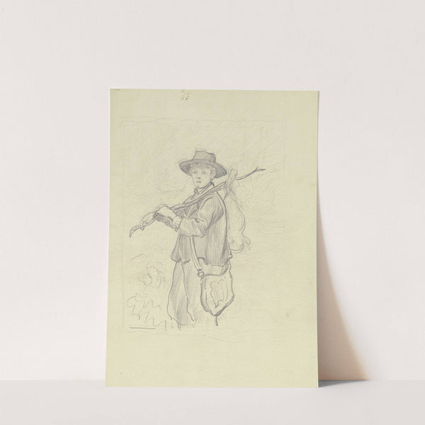 The young gamekeeper by Otto Scholderer