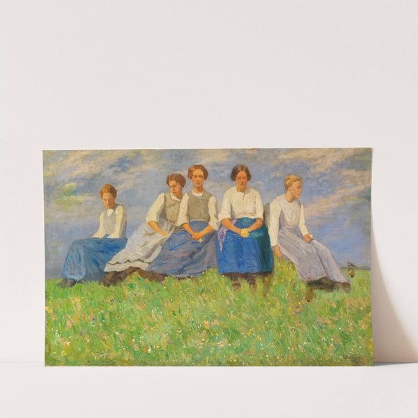 The Young Girls (Study) by Carl Bantzer