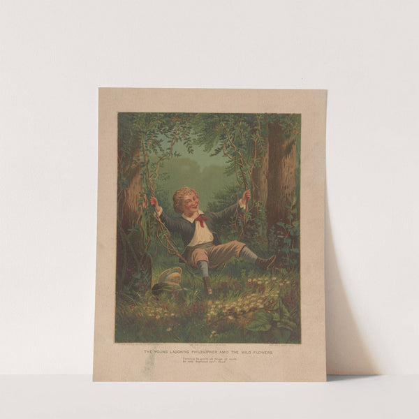 The young laughing philosopher amid the wild flowers (1876) by Bencke & Scott