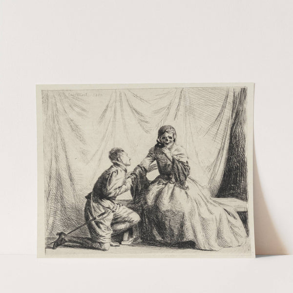 The young man and Death by Carl Bloch