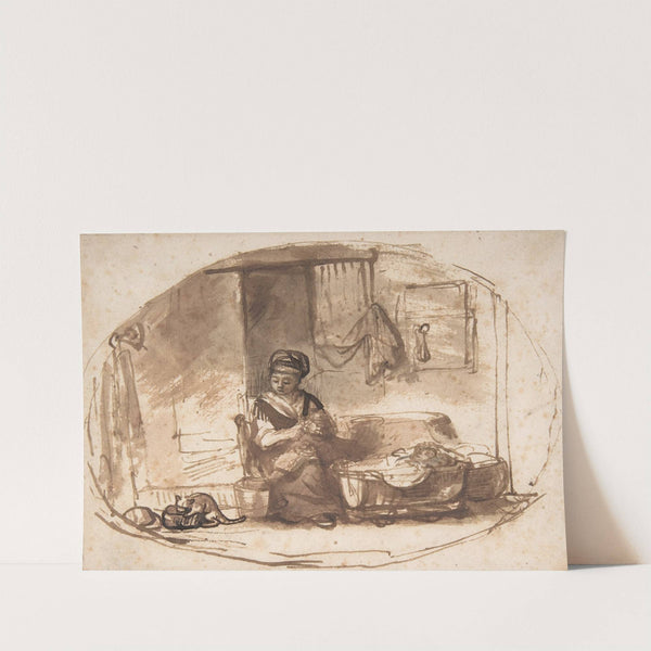 The Young Mother (1655–57) by Nicolaes Maes