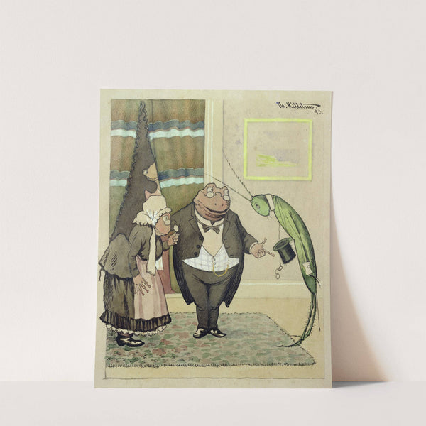 The Young Mr, Green Pays A Visit by Theodor Kittelsen