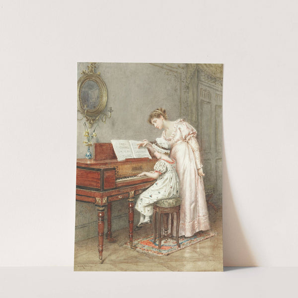 The young pianist by George Goodwin Kilburne