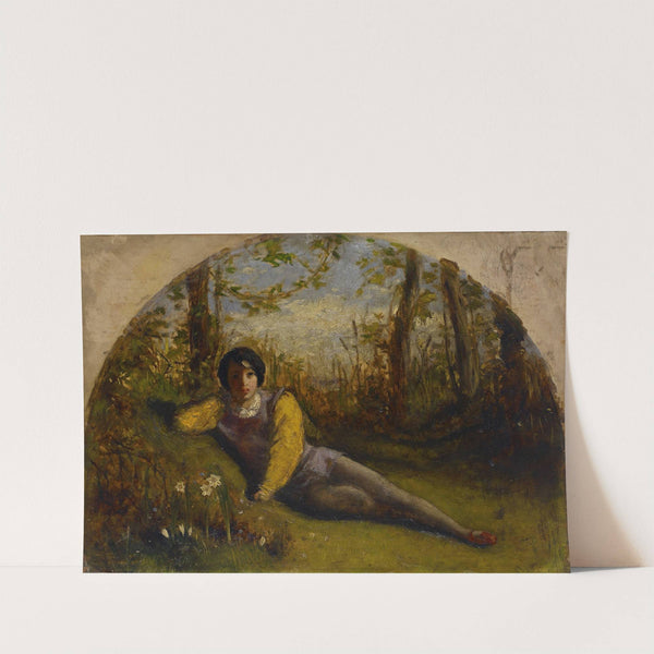 The Young Poet – Oil Study (1849) by Arthur Hughes