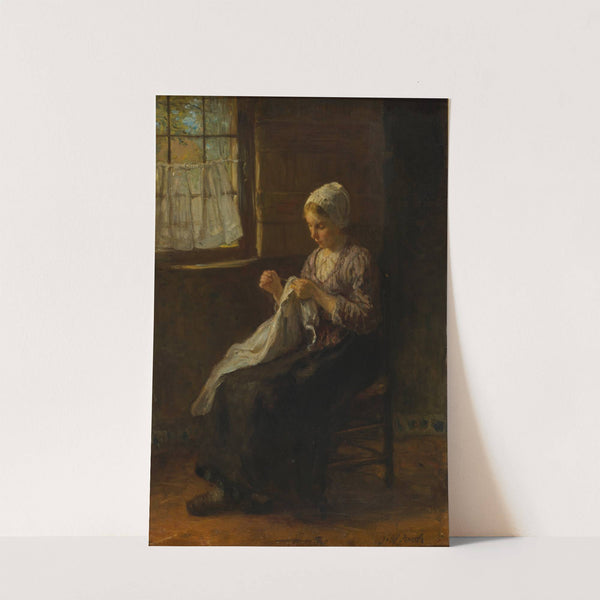 The young seamstress by Jozef Israëls