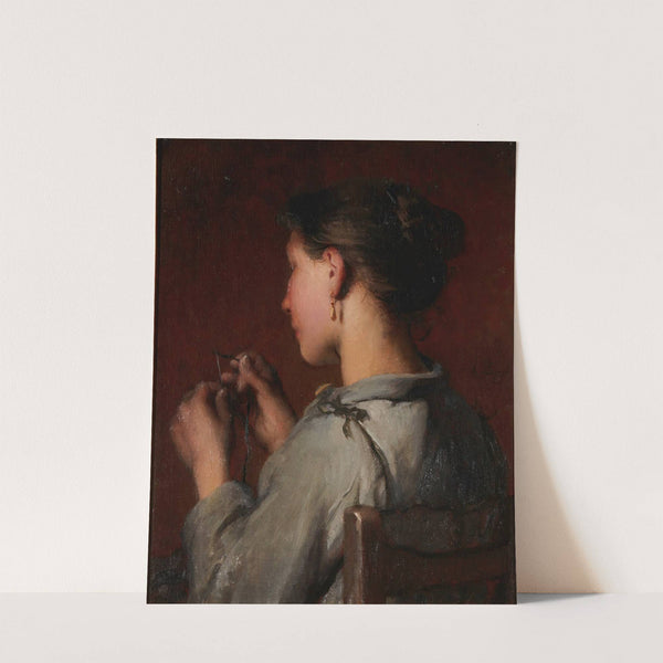 The Young Seamstress by Désiré François Laugee