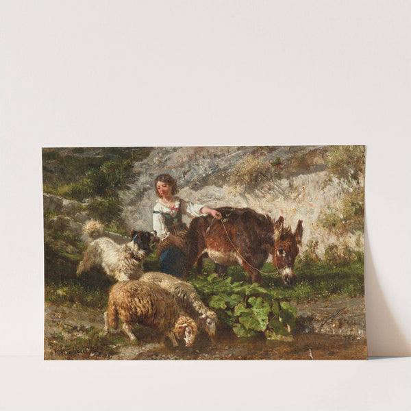 The Young Shepherdess (1858) by Filippo Palizzi