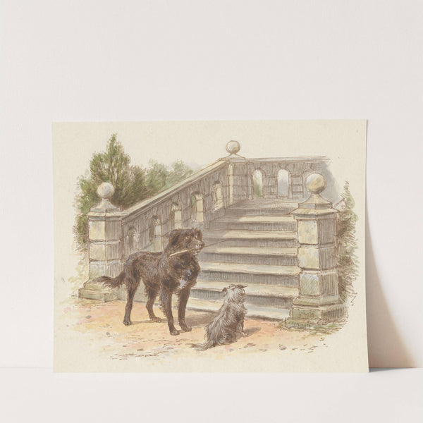 The Young Squire (tail piece) by Alfred W. Cooper