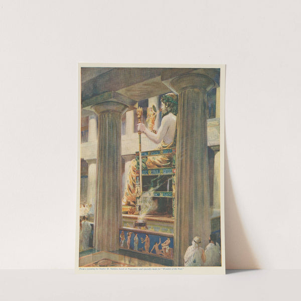 The Zeus of Pheidias, loftiest embodiment of divinity in art (1924) by Charles Mills Sheldon