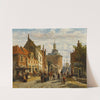 The Zuiderspui with the Drommedaris, Enkhuizen (1866) by Cornelis Springer