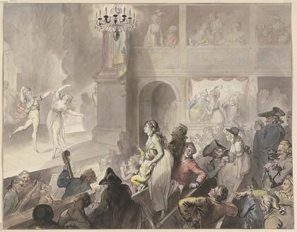 Theaterpublikum bei der Vorstellung eines Ballettstückes