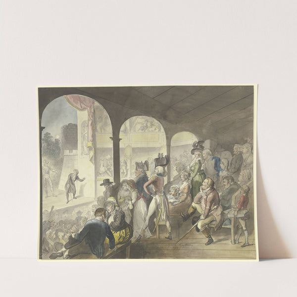 Theaterpublikum bei einer Aufführung des Hamlet by Johann Heinrich Ramberg