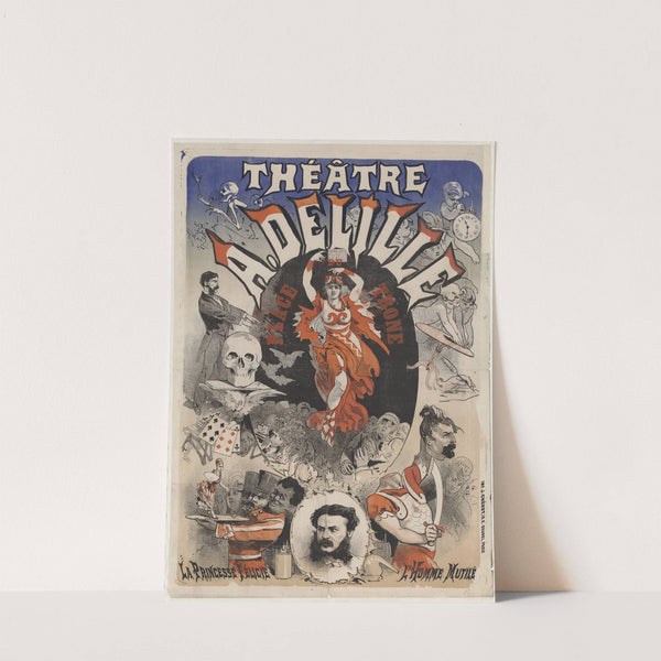 Théâtre A. Delille. La princesse Félicie, l’Homme mutilé (1876) by Jules Chéret