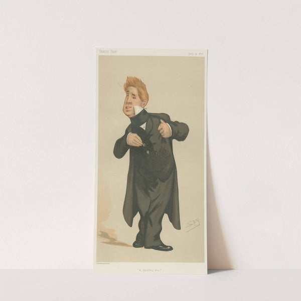 Theatre; ‘A Spelling Bee’, Mr. John Laurence Toole, July 29, 1876 (1876) by Leslie Matthew Ward