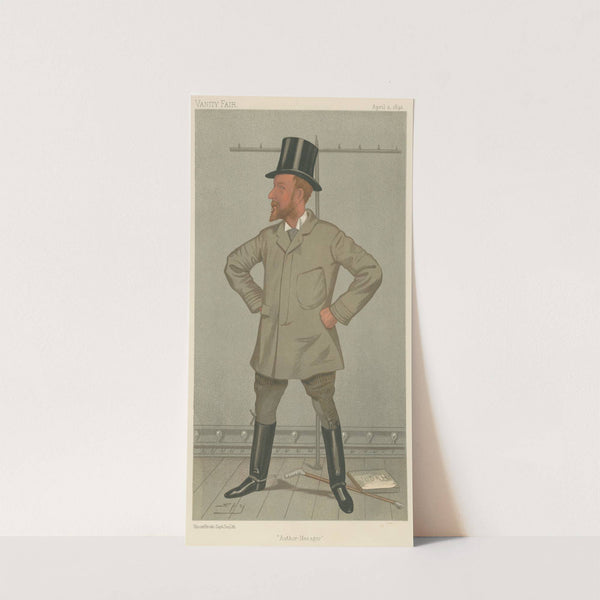 Theatre; ‘Author-Manager’, Mr. Henry Arthur Jones, April 2, 1892 (1892) by Leslie Matthew Ward