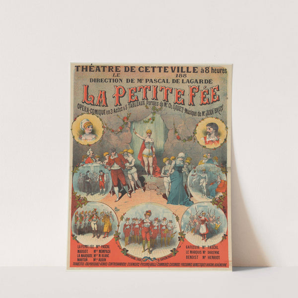 Théatre de cette ville à 8 heures le 188(.),direction de Mr Pascal de Lagarde. La Petite fée (1883) by Imp. Franc
