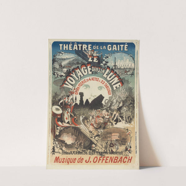 Théâtre de la Gaîté. Le Voyage dans la lune (1875) by Jules Chéret