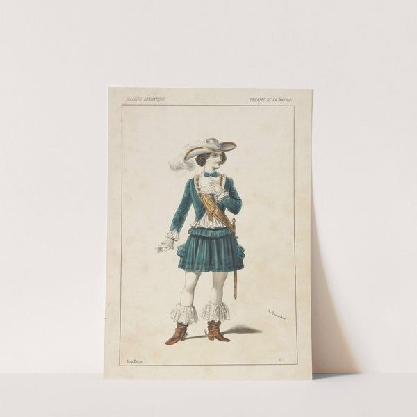 Théâtre de la Nation. Petipa, rôle du comte de Provence, dans La filleule des fées (1849) by Alexandre Lacauchie