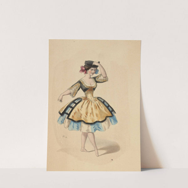 Théâtre de la Opera Porte St. Martin. Mme. Honoré dans le ballet de la Moresque (1856) by Alexandre Lacauchie