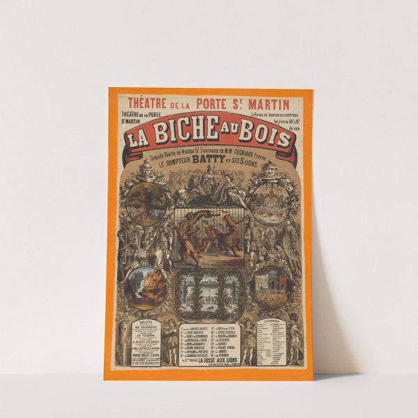 Théâtre de la Porte Saint-Martin La Biche au bois (1867) by Lith. Van Geleyn