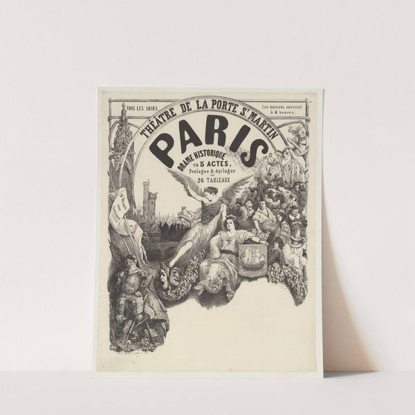Théâtre de la Porte St Martin. Paris. Drame historique en 5 actes (1855) by Celestin Nanteuil