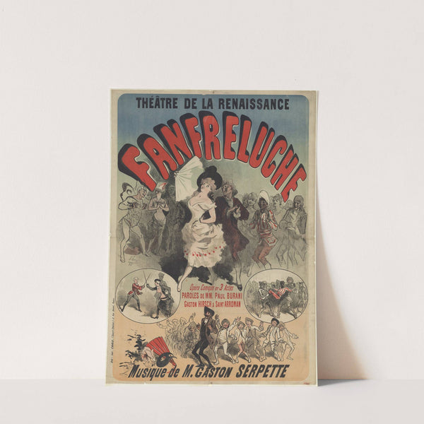 Théâtre de la Renaissance. Fanfreluche, opéra comique en 3 actes. Musique de M. Gaston Serpette (1883) by Jules Chéret