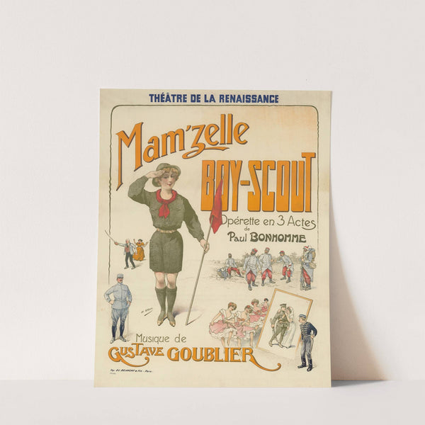 Théâtre de la Renaissance. Mam’zelle Boy-scout (1915) by Henri Boulanger Gray