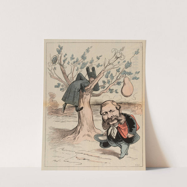 Théâtre de l’Odéon (Le Poirier du Bonhomme Misère) (1878) by André Gill