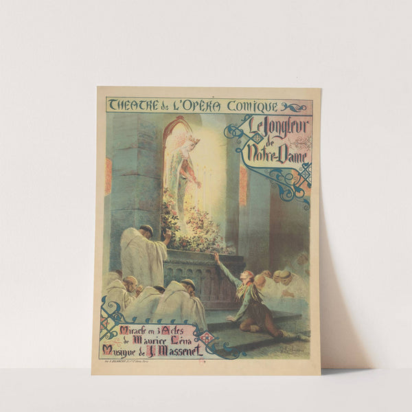 Théâtre de l’Opéra-Comique. Le Jongleur de Notre-Dame. Miracle en 3 actes de Maurice Léna (1904) by Georges Antoine Rochegrosse