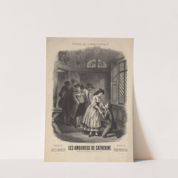 Théâtre de l’Opéra-Comique. Les Amoureux de Catherine (1876) by Pierre-Auguste Lamy