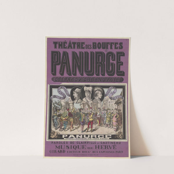 Théâtre des Bouffes. Panurge, opéra comique en 3 actes (1879) by Léon Sault