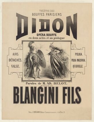 Théâtre des Bouffes-Parisiens. Didon. Opéra-bouffe en deux actes et un prologue (1866)