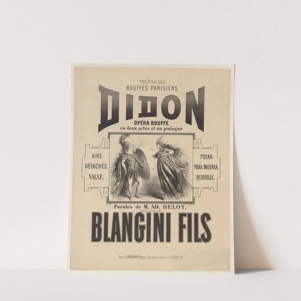 Théâtre des Bouffes-Parisiens. Didon. Opéra-bouffe en deux actes et un prologue (1866) by Henri-Alfred Darjou