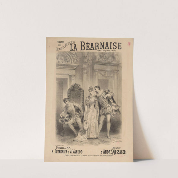 Théâtre des Bouffes-Parisiens. Le Béarnaise (1885) by Antonin-Marie Chatinière