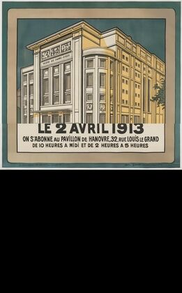 Théatre des Champs-Élysées (avenue Montaigne). Direction – Gabriel Astruc (1913)