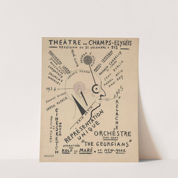 Théâtre des Champs-Élysées. Réveillon du 31 décembre (1924) … Revue cinésketch par Francis Picabia (1924) by Francis Picabia