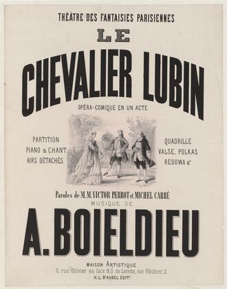 Théatre des Fantaisies Parisiennes. Le Chevalier Lubin (1865)