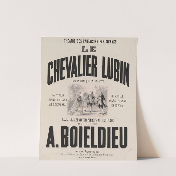 Théatre des Fantaisies Parisiennes. Le Chevalier Lubin (1865) by Georges Lafosse