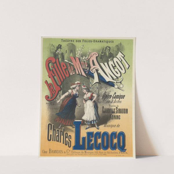 Théâtre des Folies-Dramatiques. La fille de Mme Angot, opéra-comique en 3 actes (1873) by Antoine Barbizet