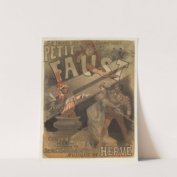 Théâtre des Folies-Dramatiques, Le Petit Faust…Musique de Hervé (1869) by Jules Chéret