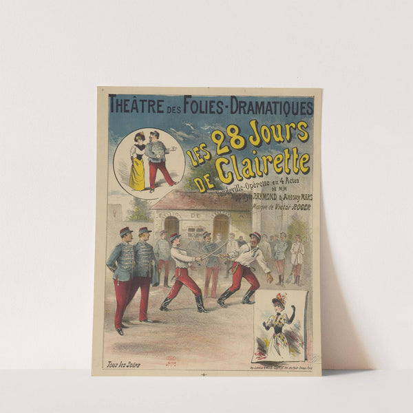 Théâtre des Folies-Dramatiques. Les 28 jours de Clairette (1892) by Imp. Emile Lévy