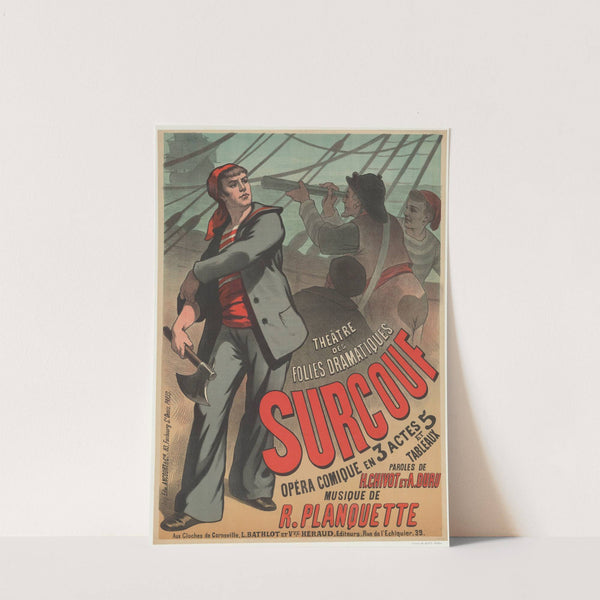 Théâtre des Folies-Dramatiques. Surcouf (1887) by Edward Ancourt