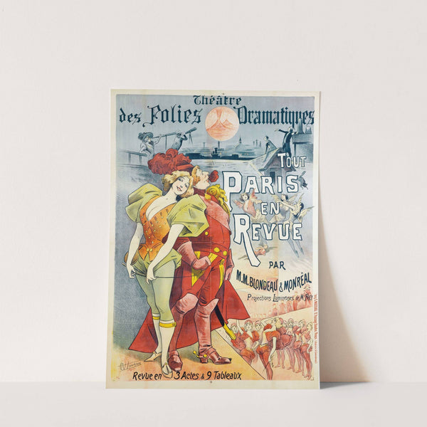 Théâtre Des Folies Dramatiques, Tout Paris En Revue Par M.M. Blondeau And Monreal (1889) by Alfred Choubrac