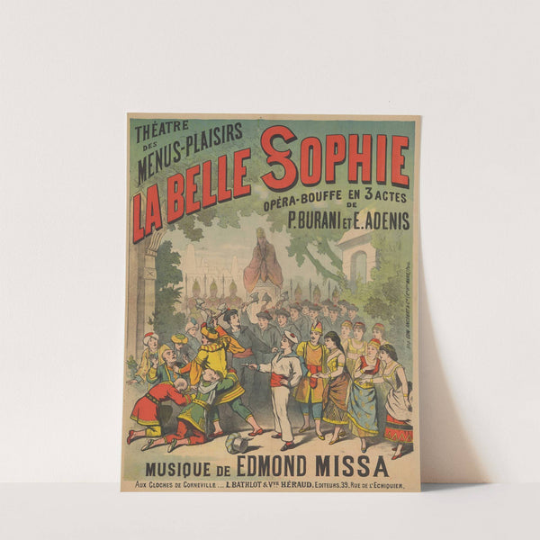 Théâtre des Menus-Plaisirs. La Belle Sophie (1888) by Edward Ancourt